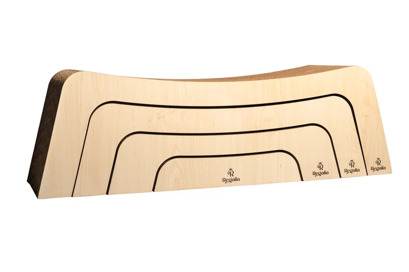 Regalia Omega Set Cat Scratcher 83x26x23cm - Light Wood
