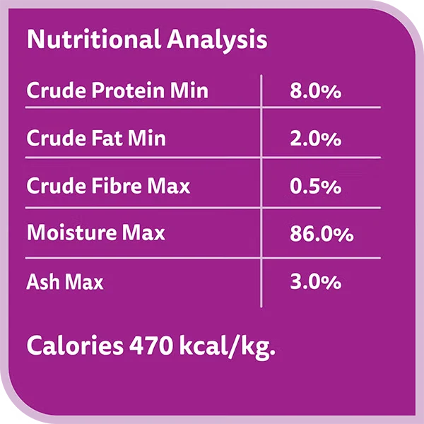 Whiskas 1+ Years Tasty Mix Tuna Salmon & Spinach Adult Wet Cat Food in Jelly 4X70G