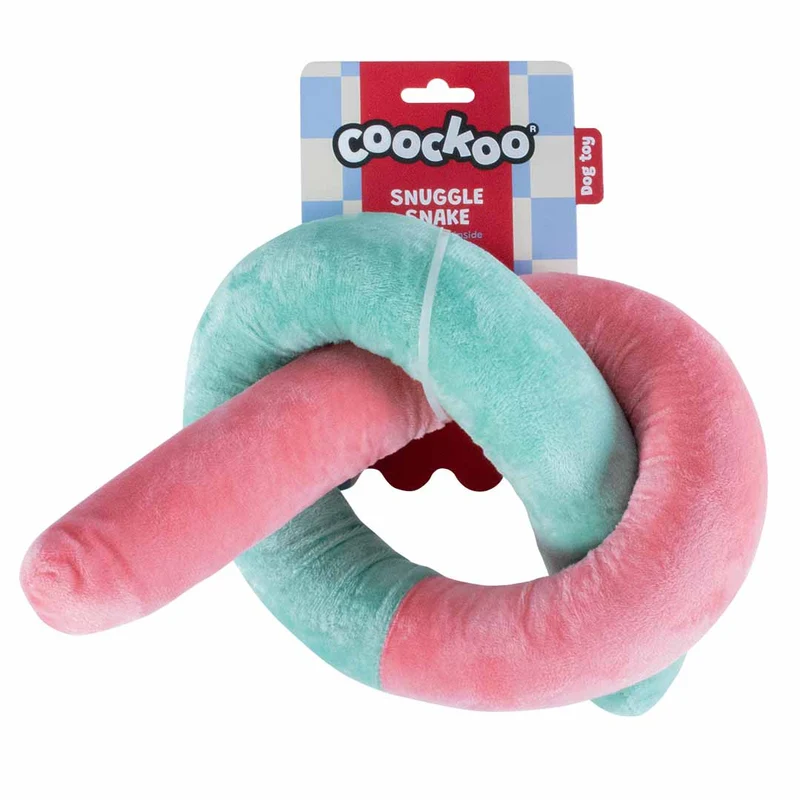 Ebi Coockoo Snuggle Snake Plush Dog Toy 33x20x10cm