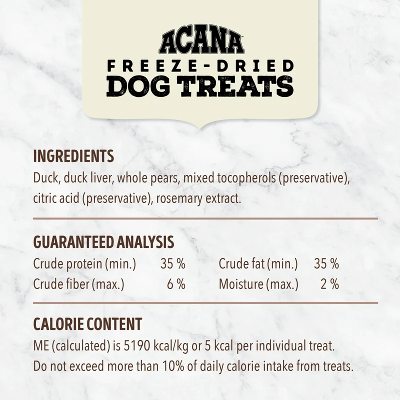 Acana Duck & Pear Freeze-Dried Dog Treats