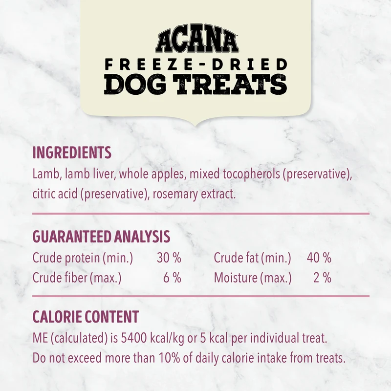 Acana Lamb & Apple Freeze-Dried Dog Treats