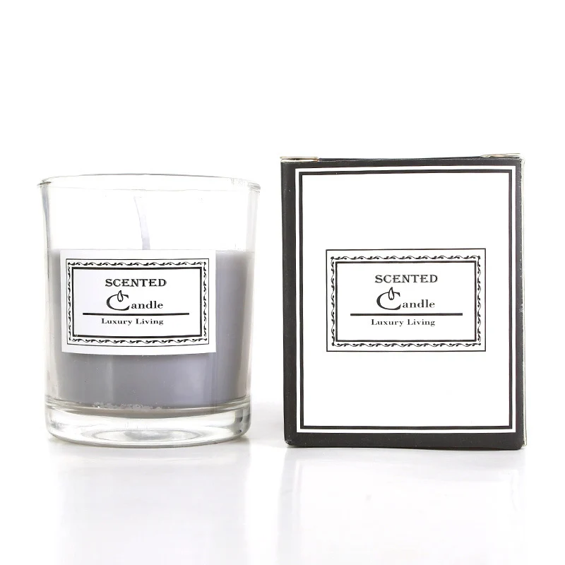 Aromatische Lavendelduftende Glaskerze in Geschenkbox