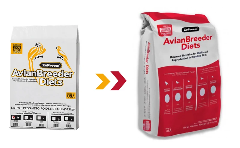 Zupreem Avianbreeder Fruitblend Large Parrots Food 40lb