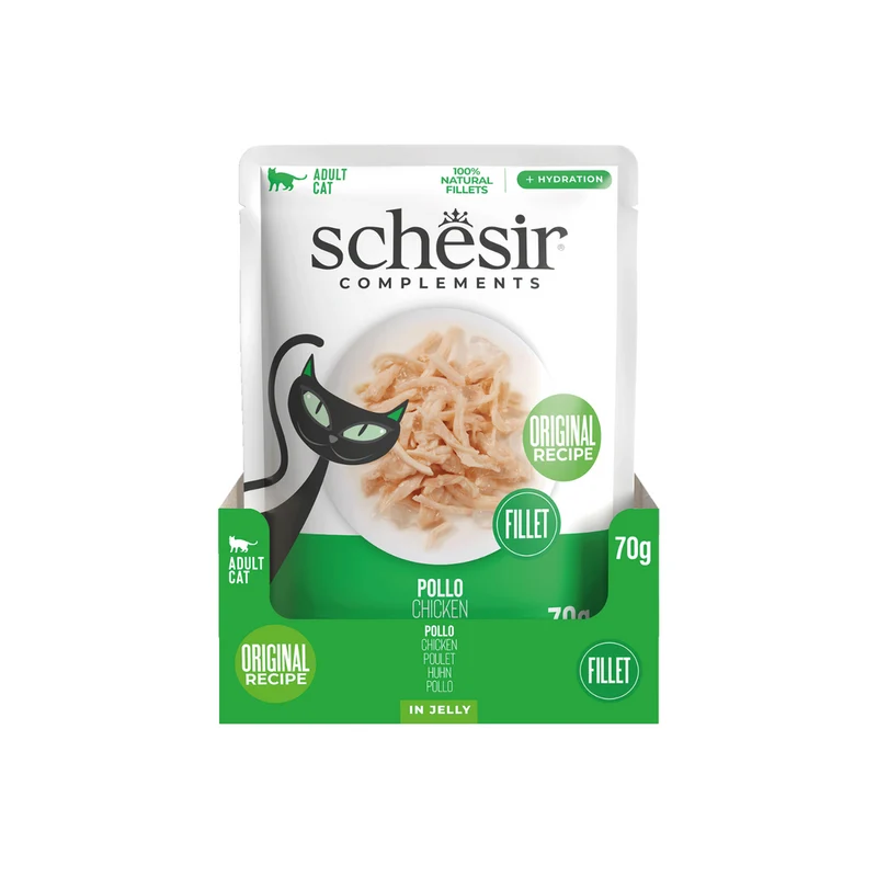 Schesir Complements Chicken In Jelly Pouch Wet Cat Food 70G