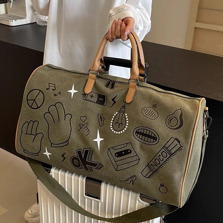Fun gemusterte Wochenend-Duffle-Tasche Karnz
