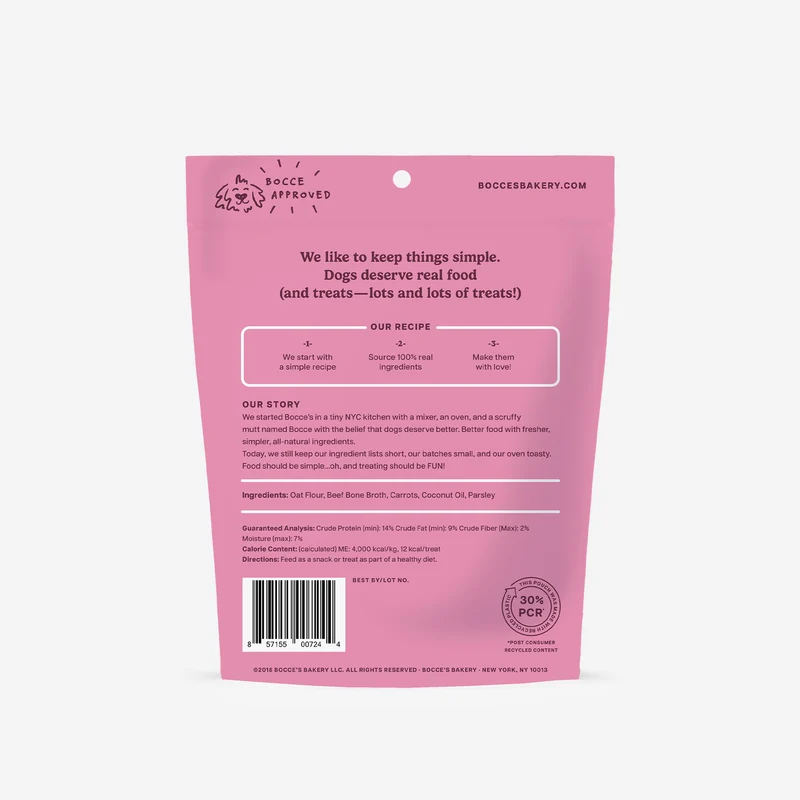 Bocce's Bakery Bone Broth Biscuits Dog Treat 5oz