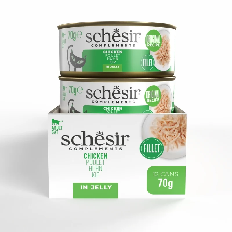Schesir Complements Chicken In Jelly Canned Wet Cat Food 70g