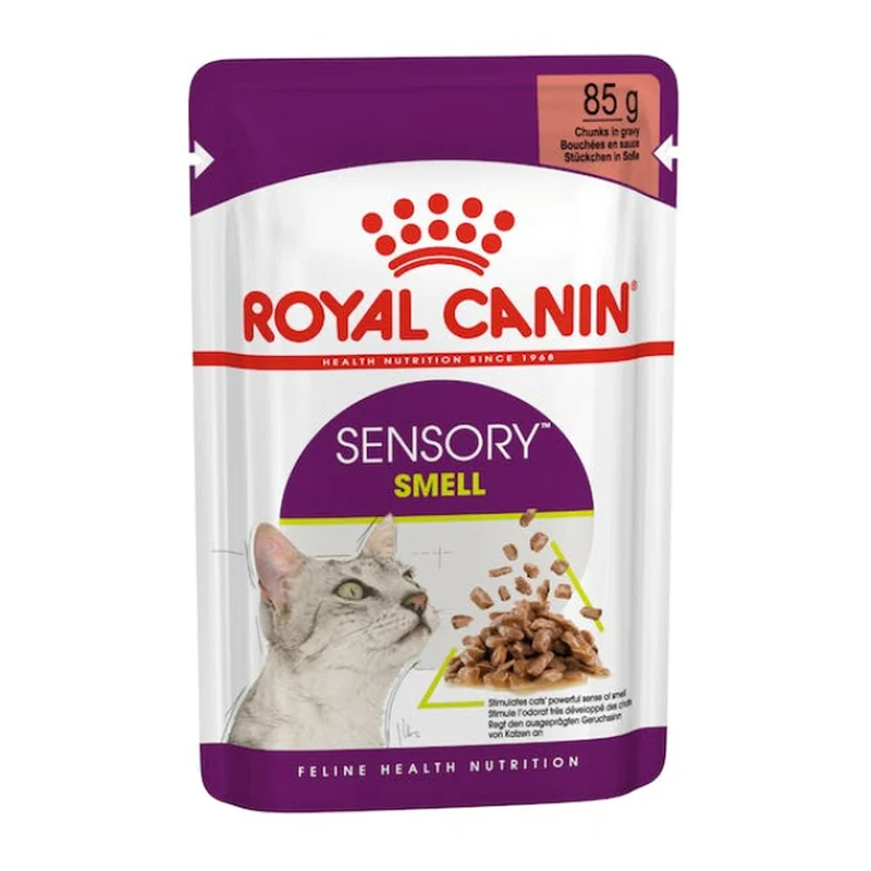 Royal Canin Feline Health Nutrition Sensory Smell Chunks In Gravy Cat Wet Food 85G - Pack of 12