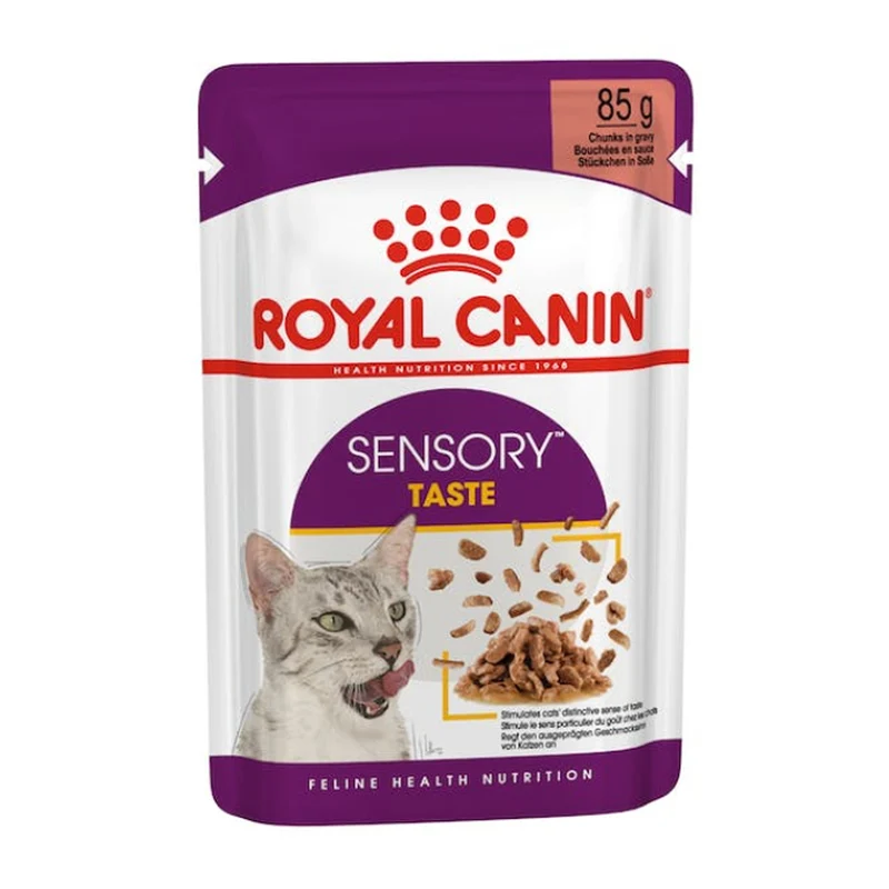 Royal Canin Feline Health Nutrition Sensory Taste Chunks In Gravy Cat Wet Food - Pack of 12