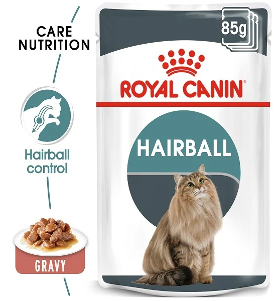 Royal Canin Hairball Care In Gravy Adult Wet Cat Food 85g - Pack of 12