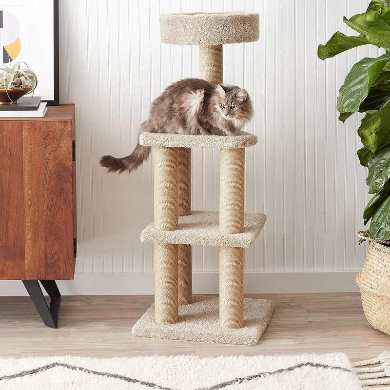 Regalia Cozy Cat Tree Tower & Scratching Post 45.7x45.7x116.8cm