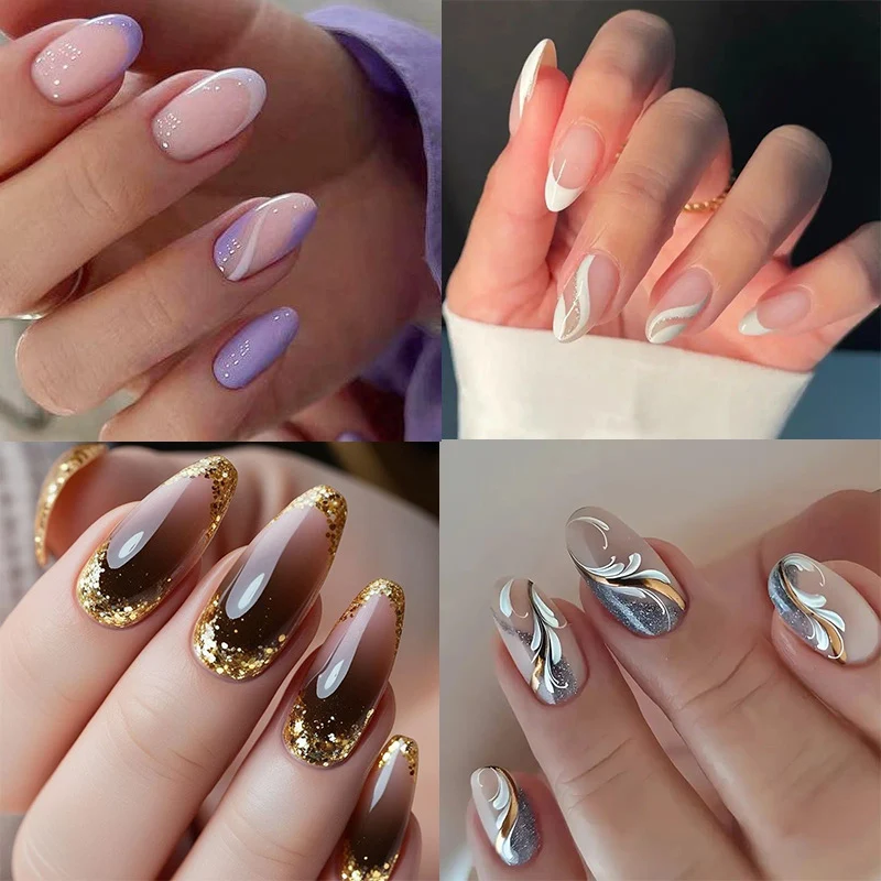 Glamouröse Glitzer Ombre Nagelverzierungen Karnz
