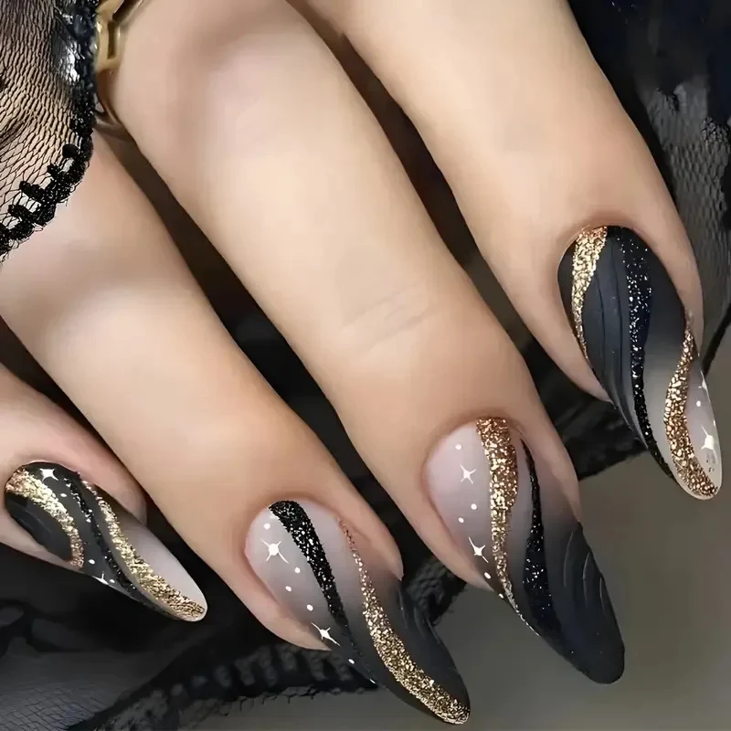 Geometrisches Muster Nagelkunst Design Karnz