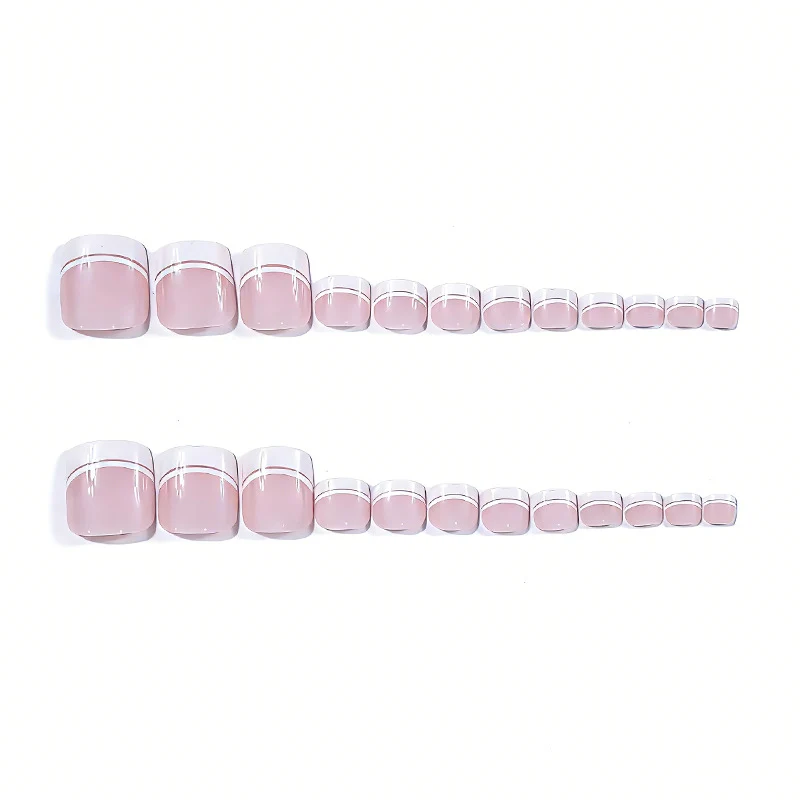 French Tip Pediküre Nagelkunst Karnz