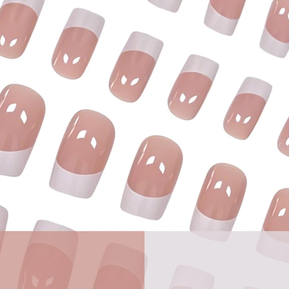 Französische Spitzen-Nagelkunst-Verstärkungen Karnz
