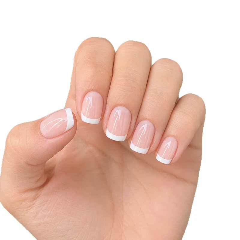 French Tip Acryl Nagelkunst Verbesserungen Karnz