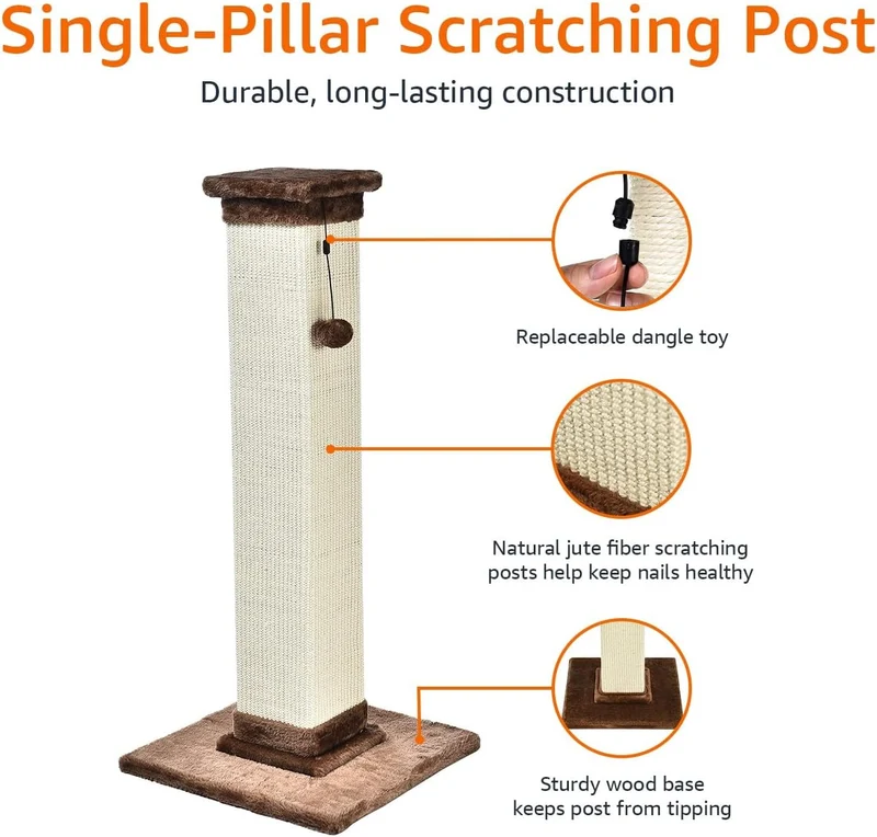 Regalia Classic Compact Cat Tower Post & Scratcher 40x40x90cm