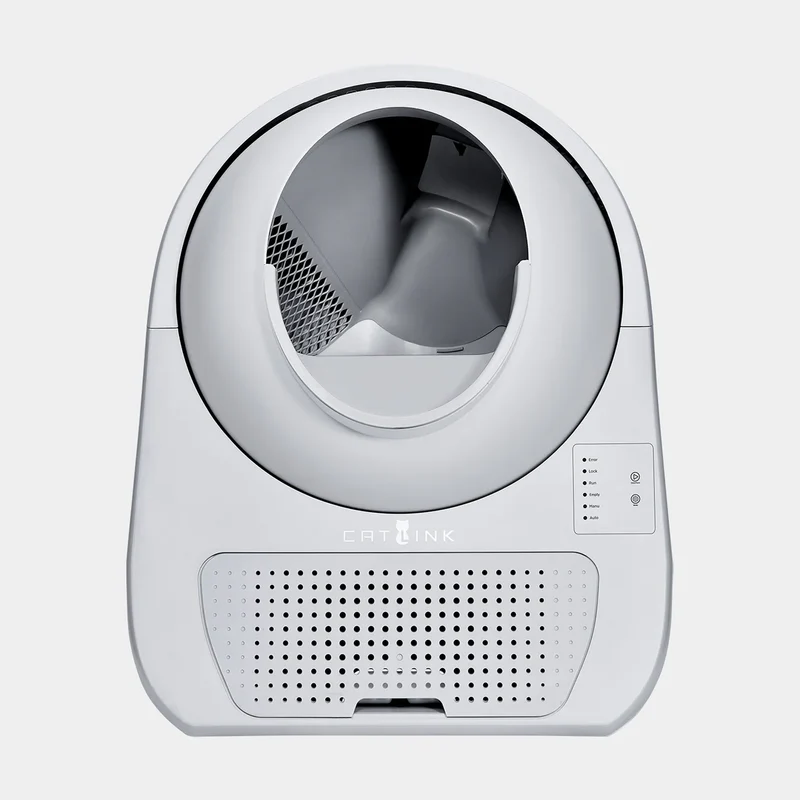 Catlink Scooper Young Pro X AI Self Cleaning With Odour Removal Cat Litter Box 13L 63x62x74cm - Light Grey