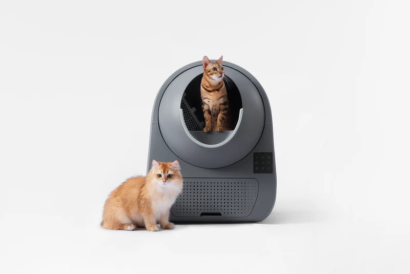 Catlink Scooper Luxury Pro X AI Self Cleaning With Odour Removal Cat Litter Box 13L 60x58x71cm - Grey
