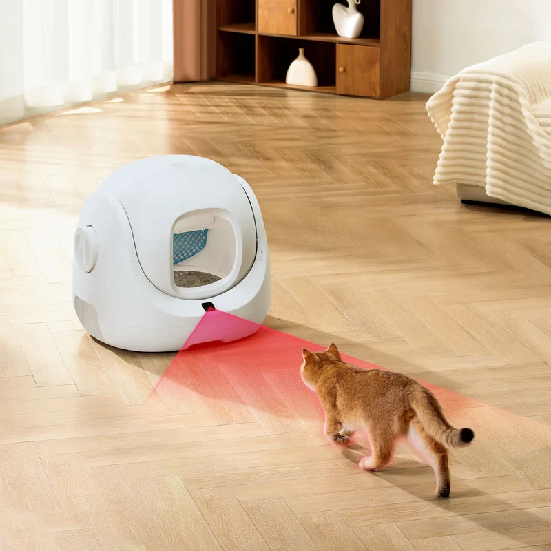 Catlink SE Lite AI Self Cleaning With Odour Removal Smart Cat Litter Box 64x56x60cm - White