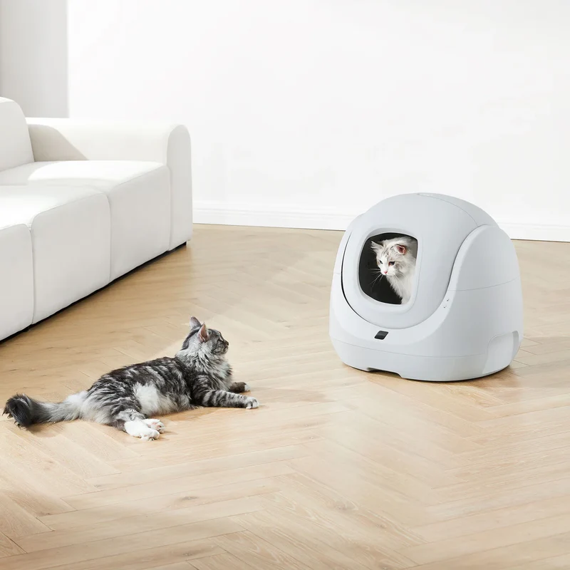 Catlink SE Lite AI Self Cleaning With Odour Removal Smart Cat Litter Box 64x56x60cm - White