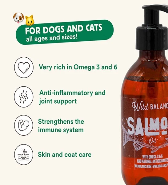 Wild Balance Norwegian Salmon Oil for Dogs & Cats 250ml