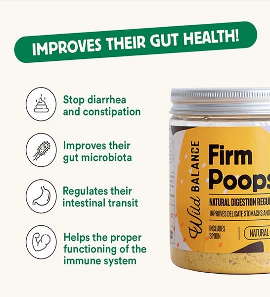 Wild Balance Firm Poops Supplement for Dogs & Cats 100g