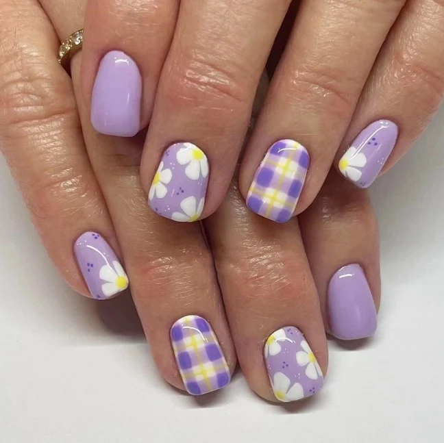 Blumenmuster Nagelkunst Aufkleber Karnz
