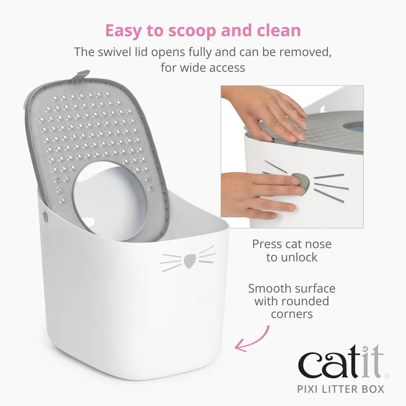 Catit Pixi Anti-Tracking Cat Litter Box 41x52x47.5cm