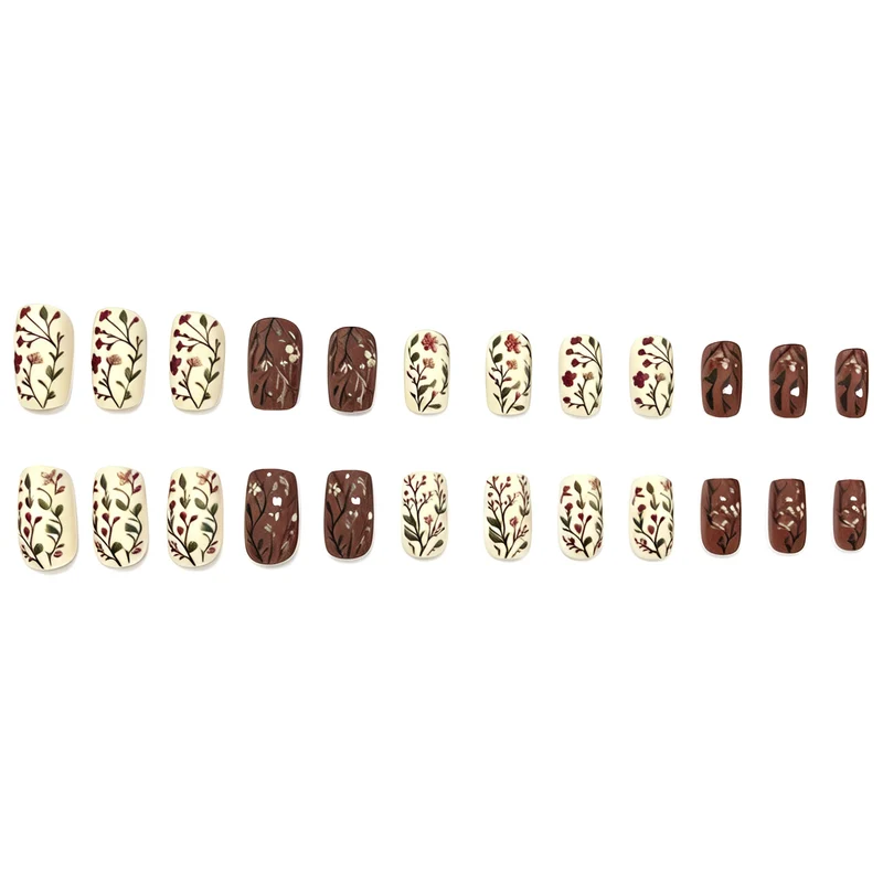 Blumeninspirierte Gel-Nail-Art Karnz