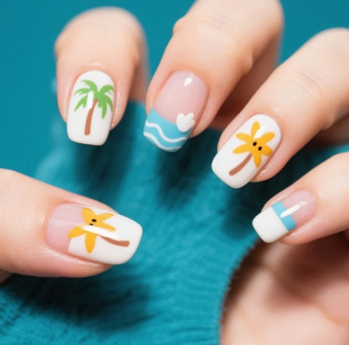 Blumenverlauf Nagelkunstset Karnz