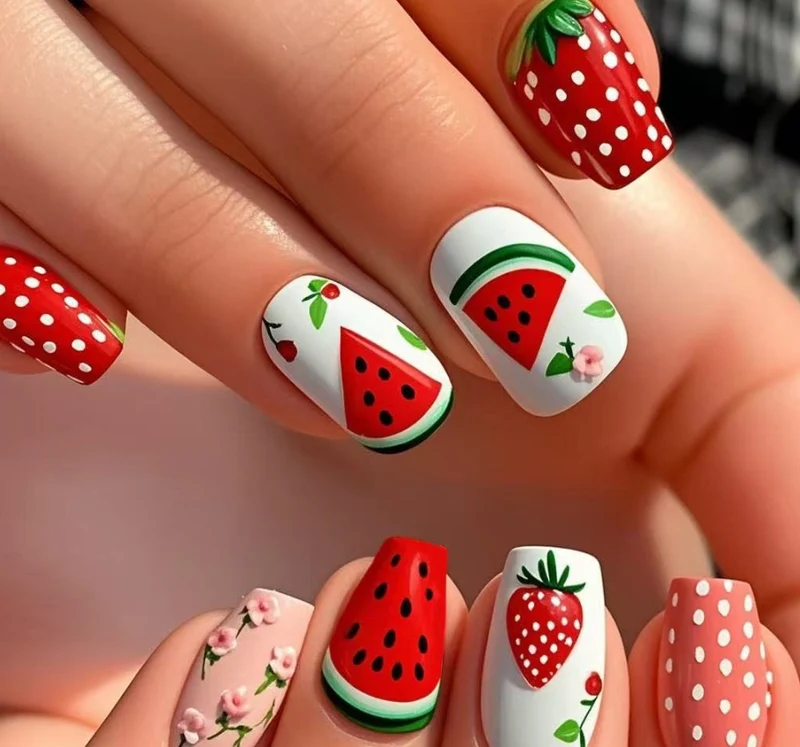 Blumenverlauf Nagelkunstset Karnz