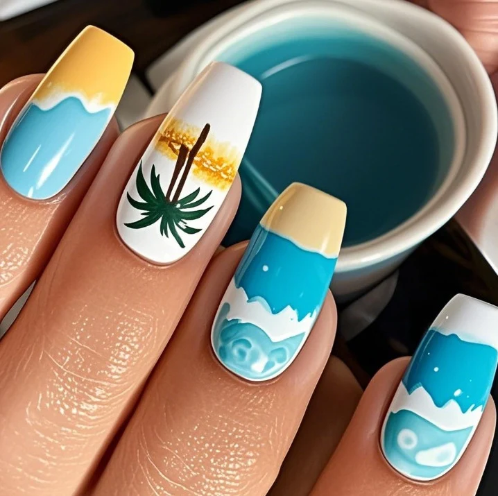 Blumenverlauf Nagelkunstset Karnz