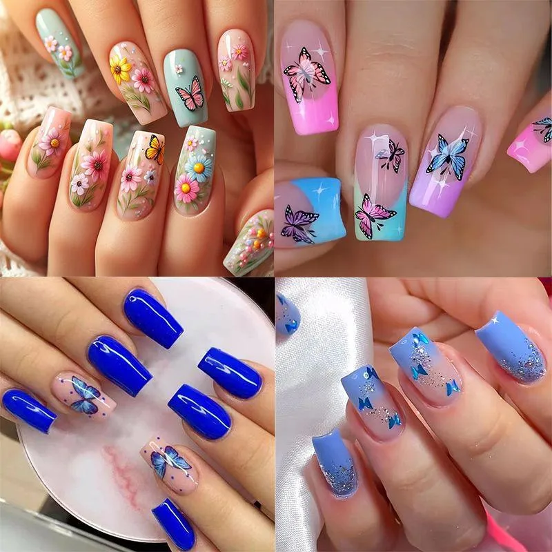 Floral Gradient Nail Art Design Kit Karnz