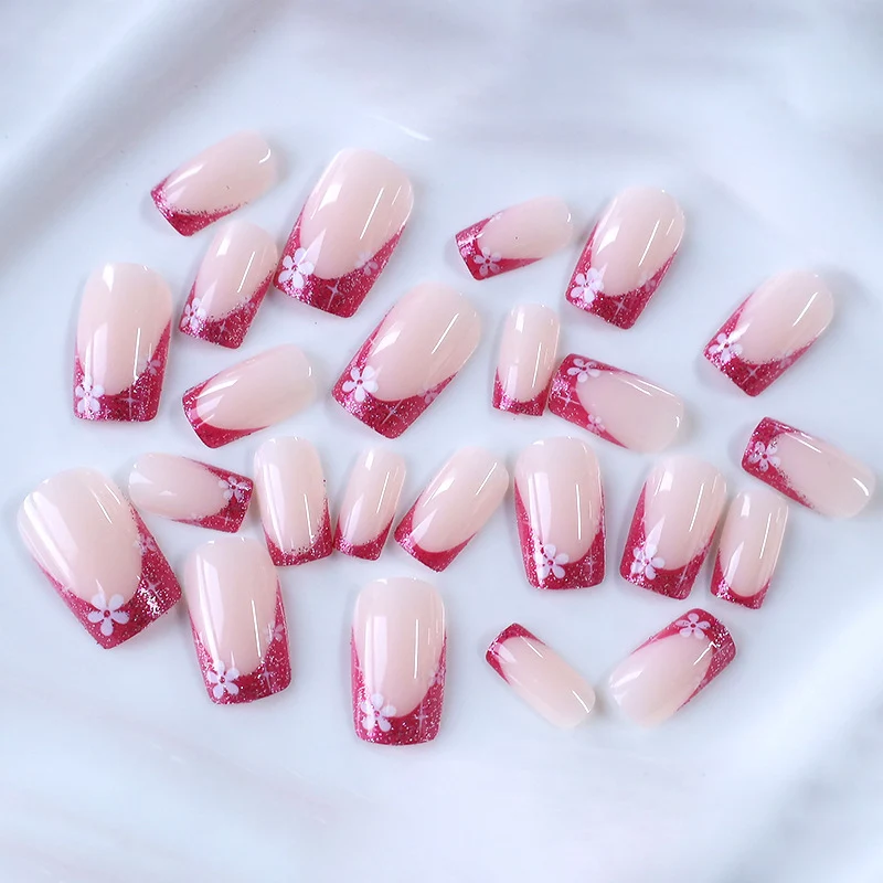 Floral Gradient Nail Art Karnz