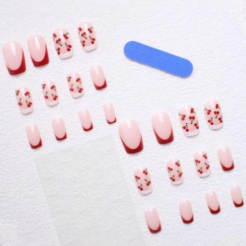 Floral French Tip Nail Art Karnz 1789914984