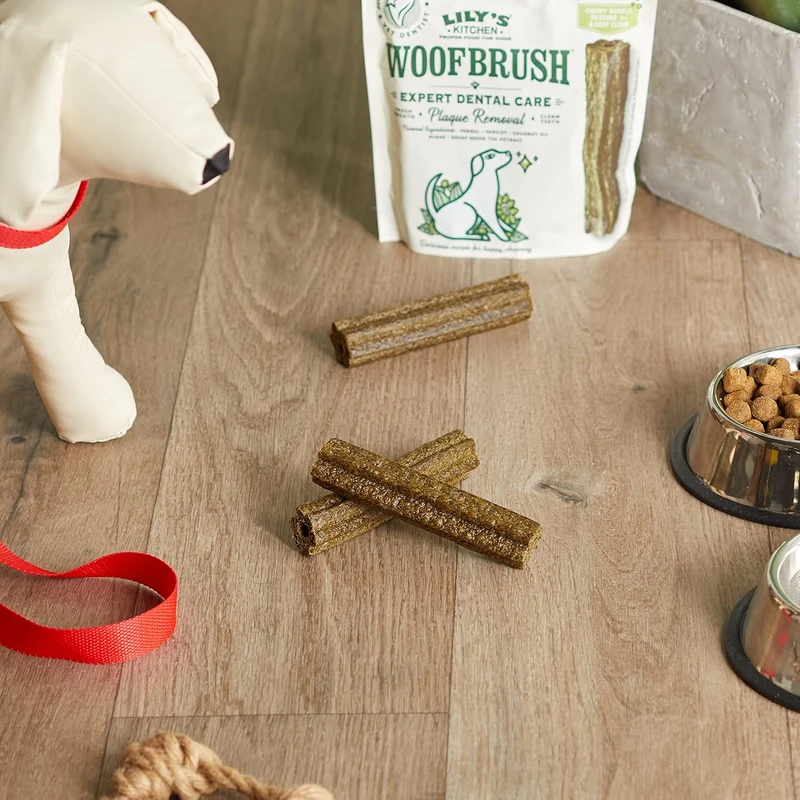 Lily's Kitchen Woofbrush Dental Dog Chews Bulk Pack Treats Mini - Pack of 3
