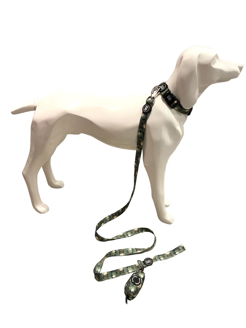 Bud & Billy Dog Collar (XXS-XL) - Safari Collection, Lush Green Palette