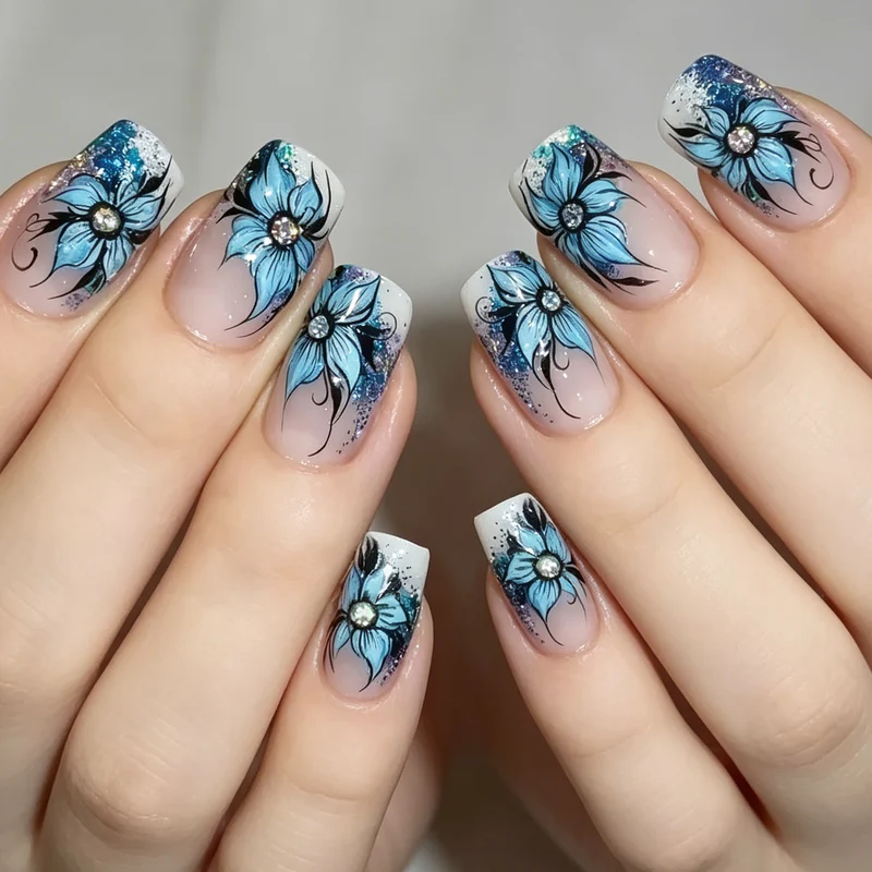Floral Design Nagelkunst Karnz