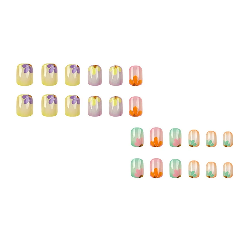 Floral Design Acryl Nagelset Karnz
