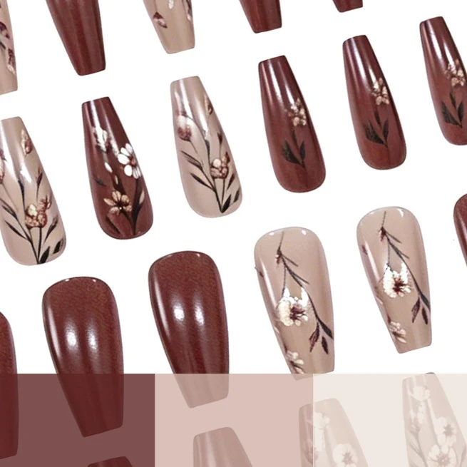 Blumen Design Acryl Nagelverzierungen Karnz