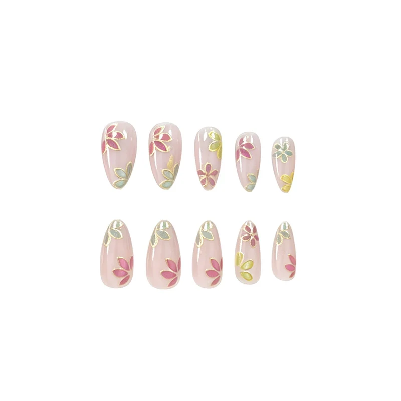 Blumen dekorative Nagelverzierungen Karnz