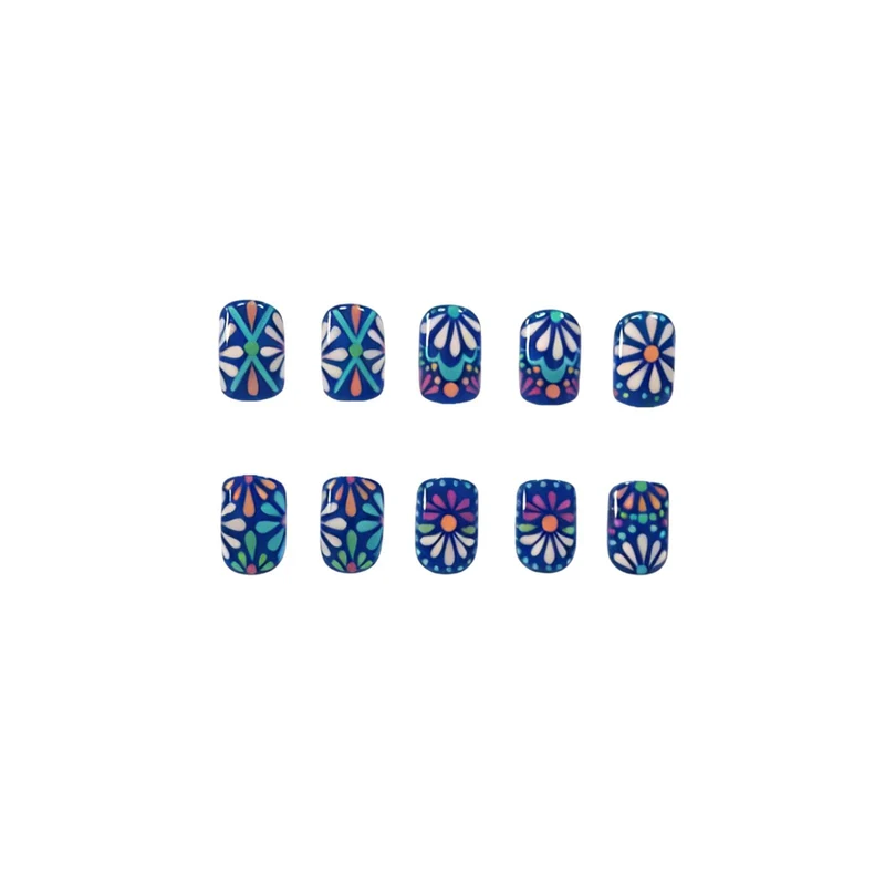 Florale dekorative Nagelkunst Verzierungen Karnz