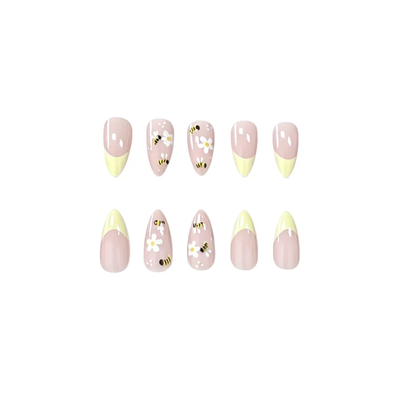 Blumen-Bienen-Themen-Nagelkunst-Verstärkungen Karnz