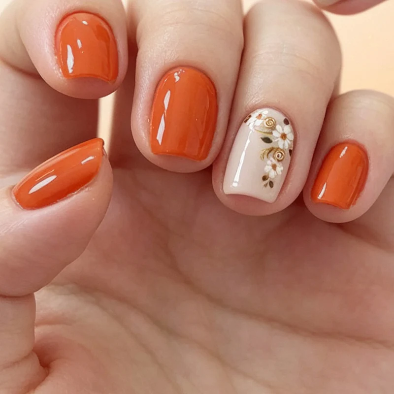 Floral Art Acryl Nagel Set Karnz