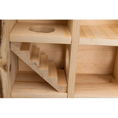 Spielturm mit Sichtscheibe für Hamster und Mäuse