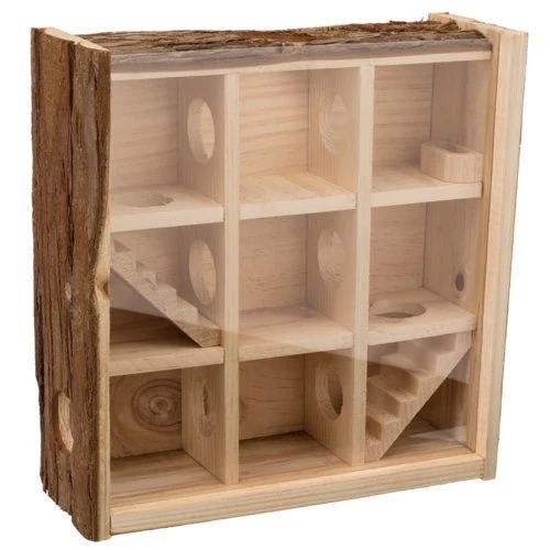 Spielturm mit Sichtscheibe für Hamster und Mäuse