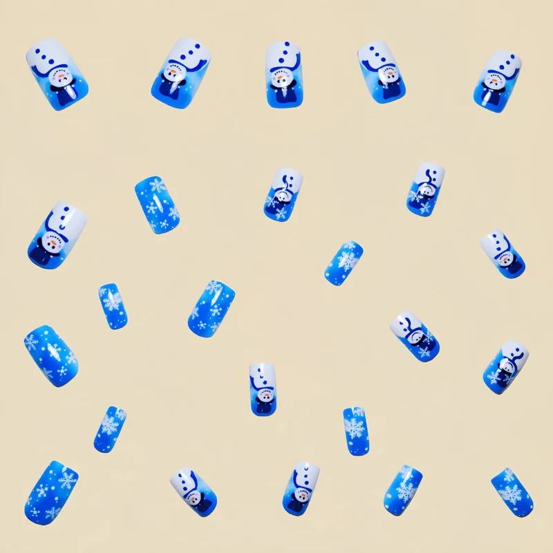 Festliche Winter-Themen Nail Art Karnz