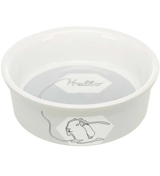 Trixie Comic Rabbit Ceramic Bowl for Small Pets