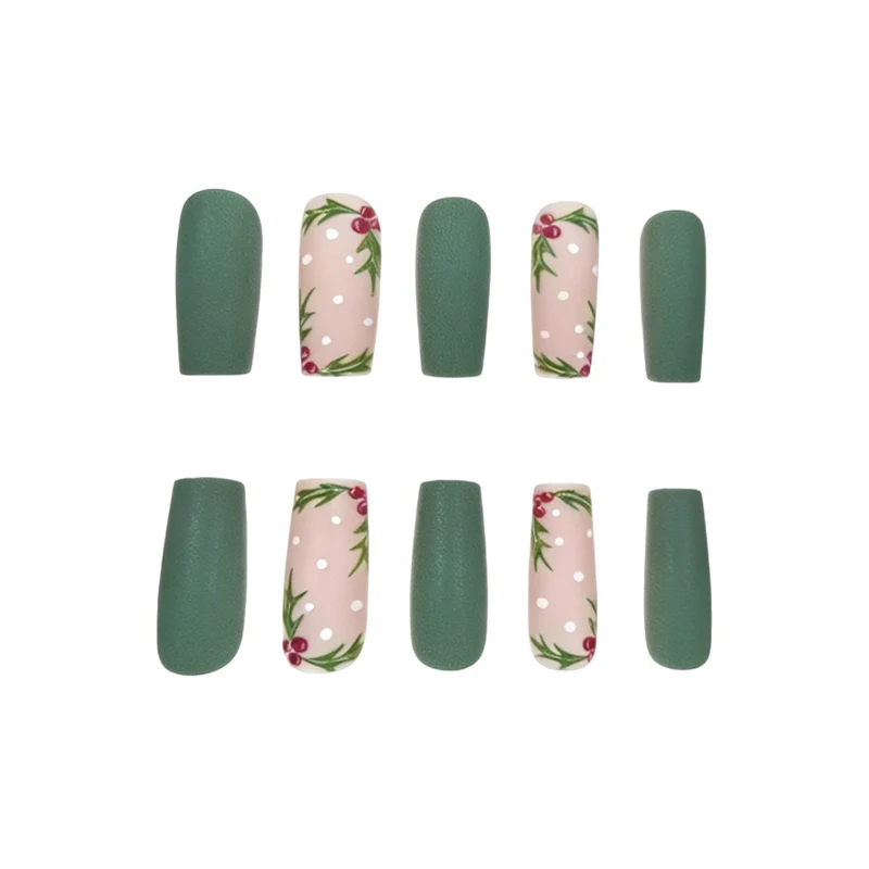 Festive Holly Nail Art Verbesserungen Karnz